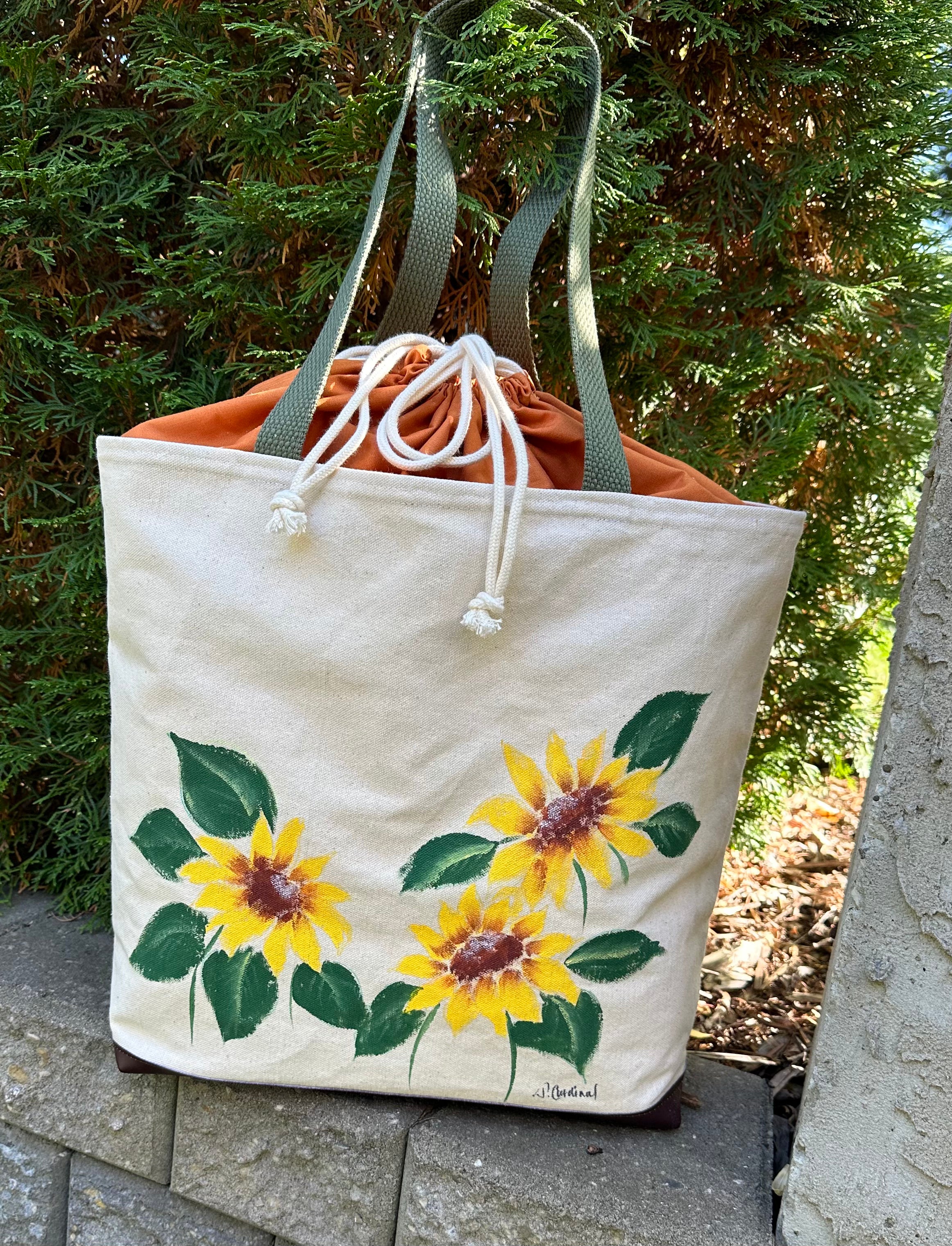 Sunflower Project Bag