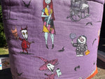 Load image into Gallery viewer, Sweet Jack and Sally Drawstring Project Bag
