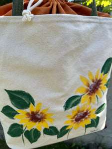 Sunflower Project Bag