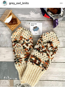 Yarn for Camper Mittens-Ivory/By the Campfire
